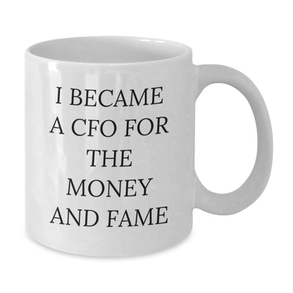 Funny CFO White Coffee Mugs for Men CFO Gifts from Family - Additional