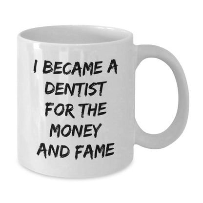 Funny Dentist Gifts from Men to Women Christmas Unique Gifts for Dentist Friends and Coworkers - White Coffee Mug - Additional