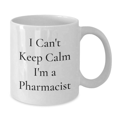 Funny White Coffee Mugs Gifts for Pharmacist Friends - Christmas Unique Mugs from Men, Gifts for Pharmacists - Additional