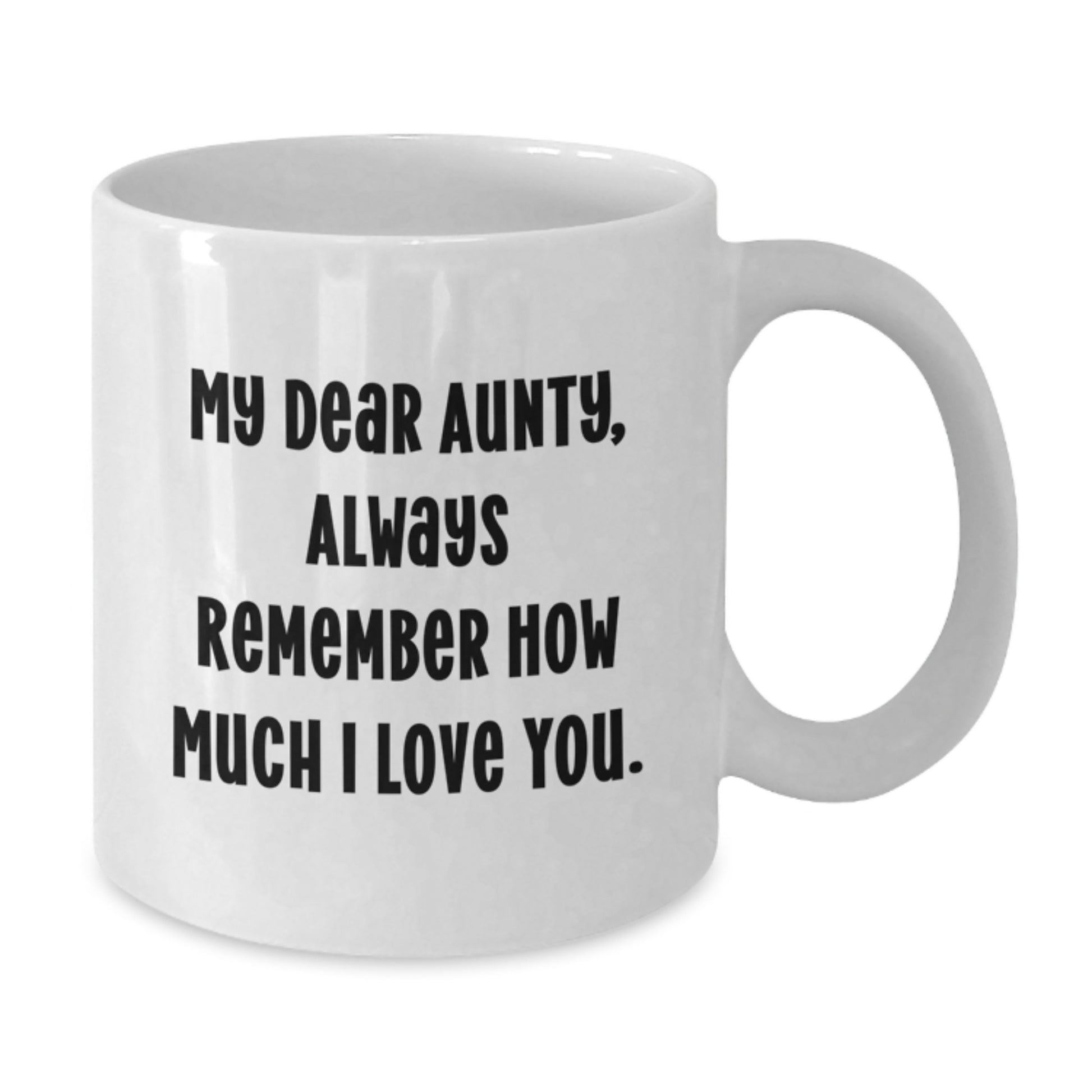 Funny Aunty Quotes White Coffee Mug Gifts from Men to Aunty, Unique Christmas Unique Gifts for Her - Additional