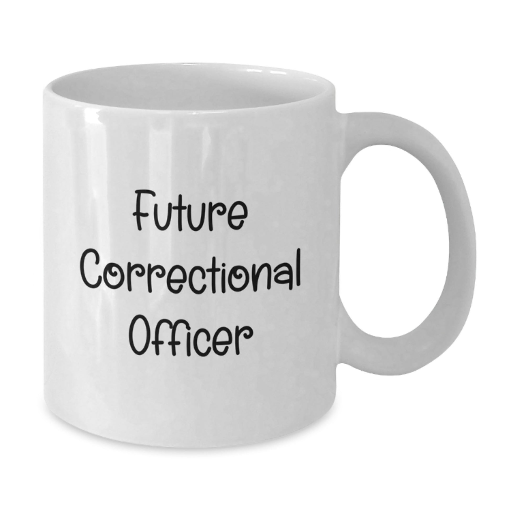 Funny Gifts from Men for Future Correctional Officer Christmas Unique Mugs White Coffee Mug with Inspirational Quote - Additional