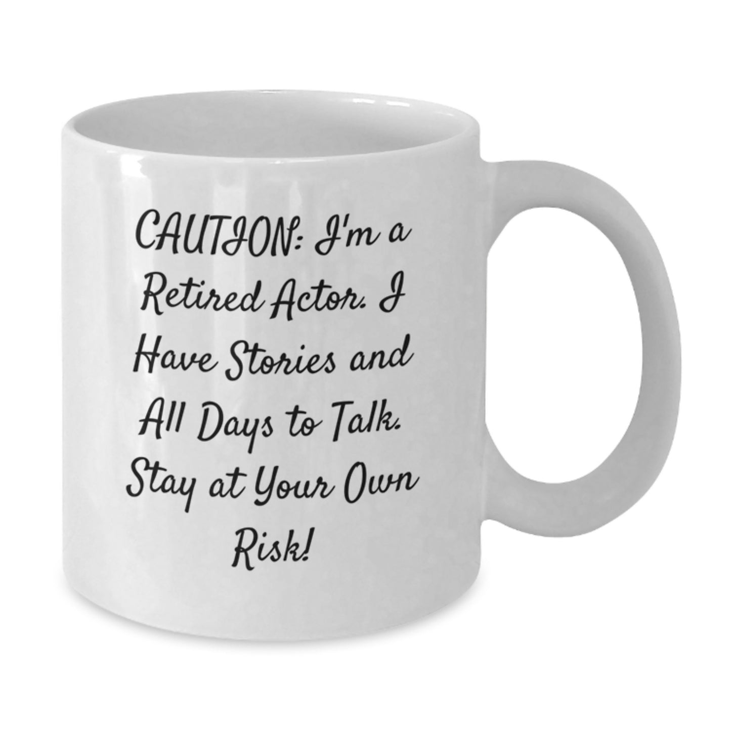 Funny Actor Gift Mug for Actor Friends - Gifts from Friends to Actor - White Coffee Mug for Actor Enthusiasts - Christmas Unique Gifts - Additional