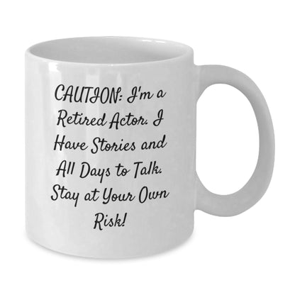 Funny Actor Gift Mug for Actor Friends - Gifts from Friends to Actor - White Coffee Mug for Actor Enthusiasts - Christmas Unique Gifts - Additional
