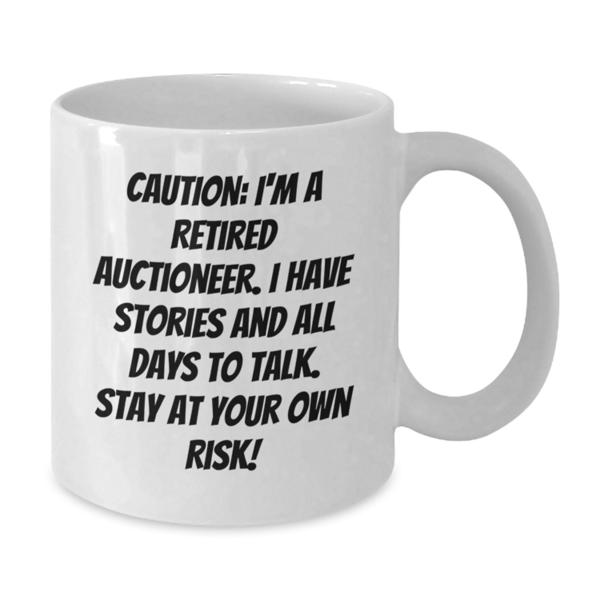 Funny Auctioneer White Coffee Mug Gifts from Family for Auctioneer Friends - Additional