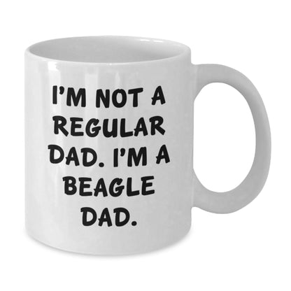 Beagle Dog Dad Funny White Coffee Mugs Gifts from Men to Friends Beagle Dog Owners Christmas Unique Presents - Additional