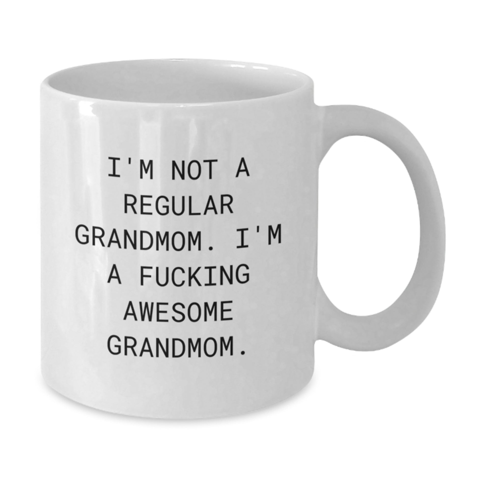 Funny Grandmom Gifts from Men to Women, White Coffee Mug, Christmas Unique Presents - Additional