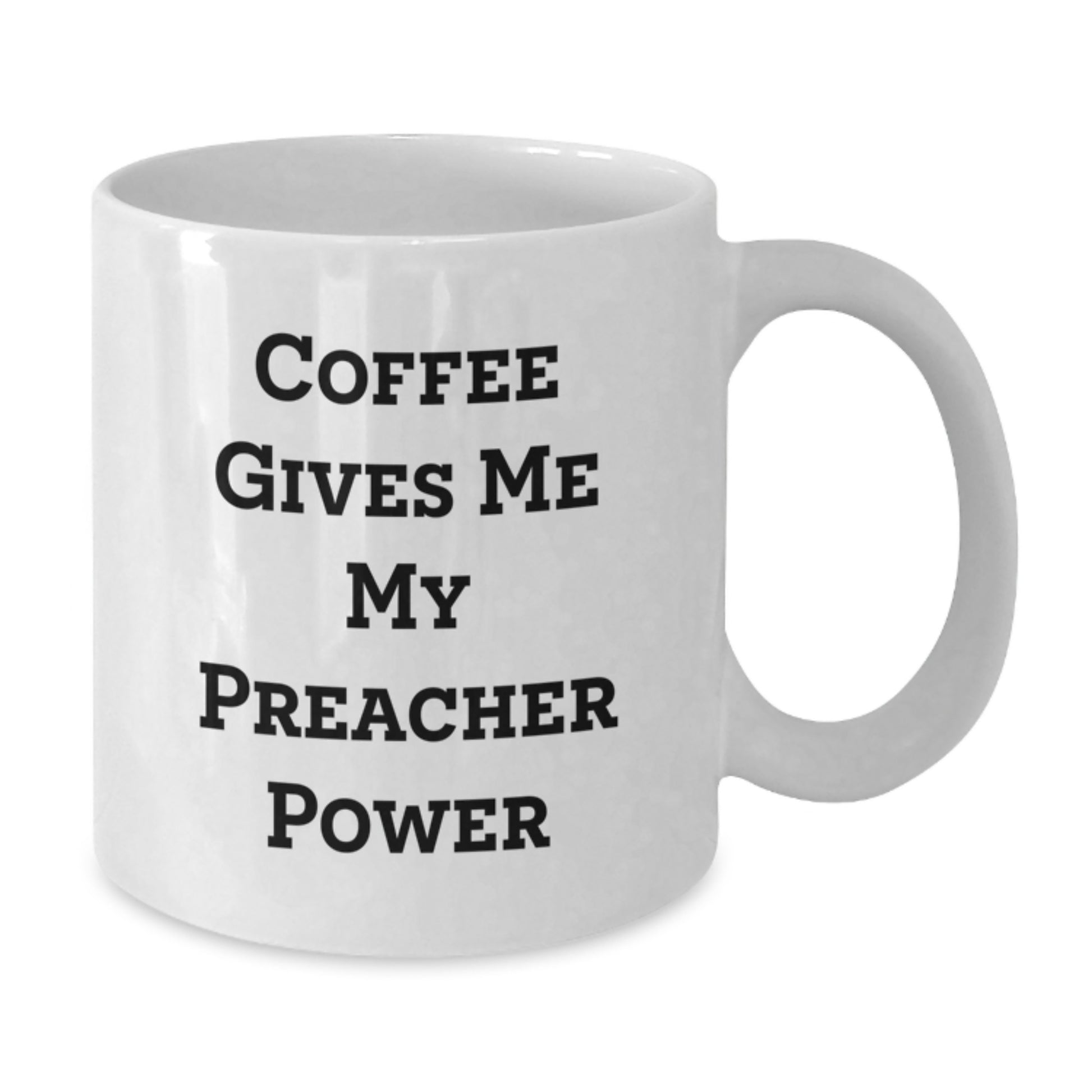 Funny Preacher Gifts for Men White Coffee Mug Christmas Unique Presents from Friends - Additional