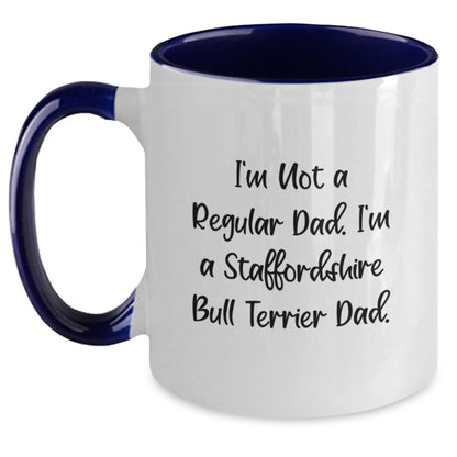 Funny Staffordshire Bull Terrier Dog Gifts for Dad from Son - Christmas Unique Mugs for Dog Lovers - Main