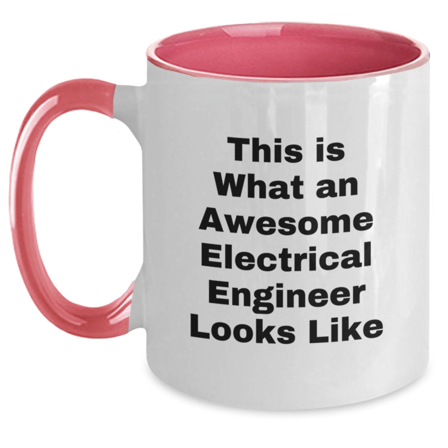Funny Electrical Engineer Gifts for Men, Inspirational Two Tone Coffee Mug, Gifts from Friends for the Holiday Season, This Is What an Awesome Electrical Engineer Looks Like Christmas Unique Gift - Main