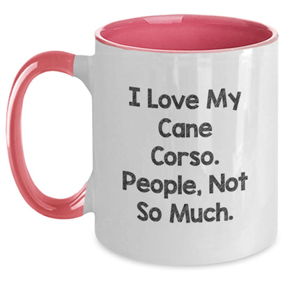 Funny Cane Corso Dog Mom Two Tone Coffee Mug Gifts for Women from Family - Christmas Unique Presents - Main
