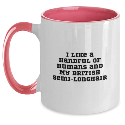 British Semi-Longhair Cat Lovers Funny Coffee Mug Gifts from Family Friends Men Women - Main