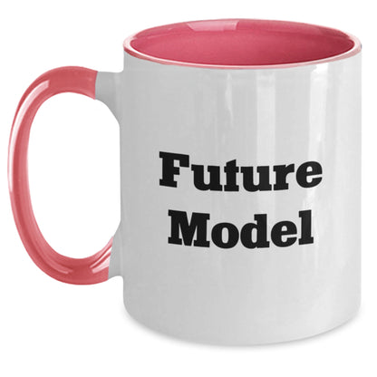 Funny Quotes About Future Model Lover Gifts from Friends and Family, Two Tone Coffee Mug for Model Enthusiasts, Christmas Unique Gifts - Main