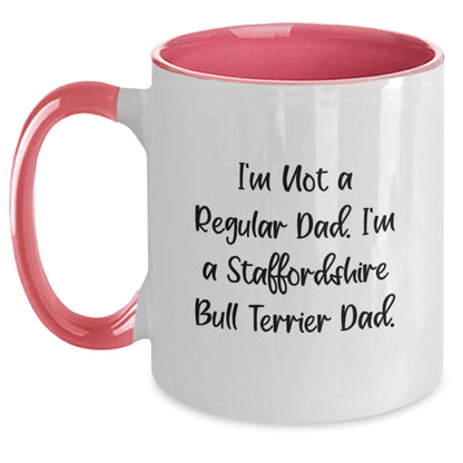 Funny Staffordshire Bull Terrier Dog Gifts for Dad from Son - Christmas Unique Mugs for Dog Lovers - Main