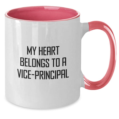 Funny Vice-principal Gifts for Him from Friends, Unique Two Tone Coffee Mugs for Vice-principal Enthusiasts, Christmas Unique Gifts - Additional