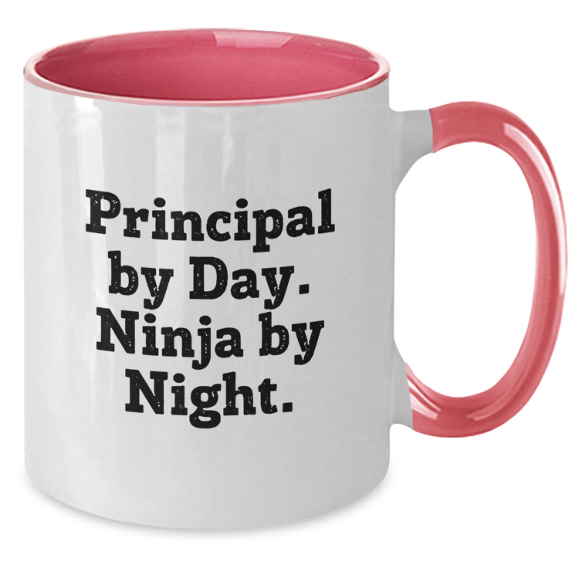 Principal By Day. Ninja By Night. Funny Two Tone Coffee Mugs for Christmas Unique Gifts from Men to Women, Friends, or Coworkers - Additional