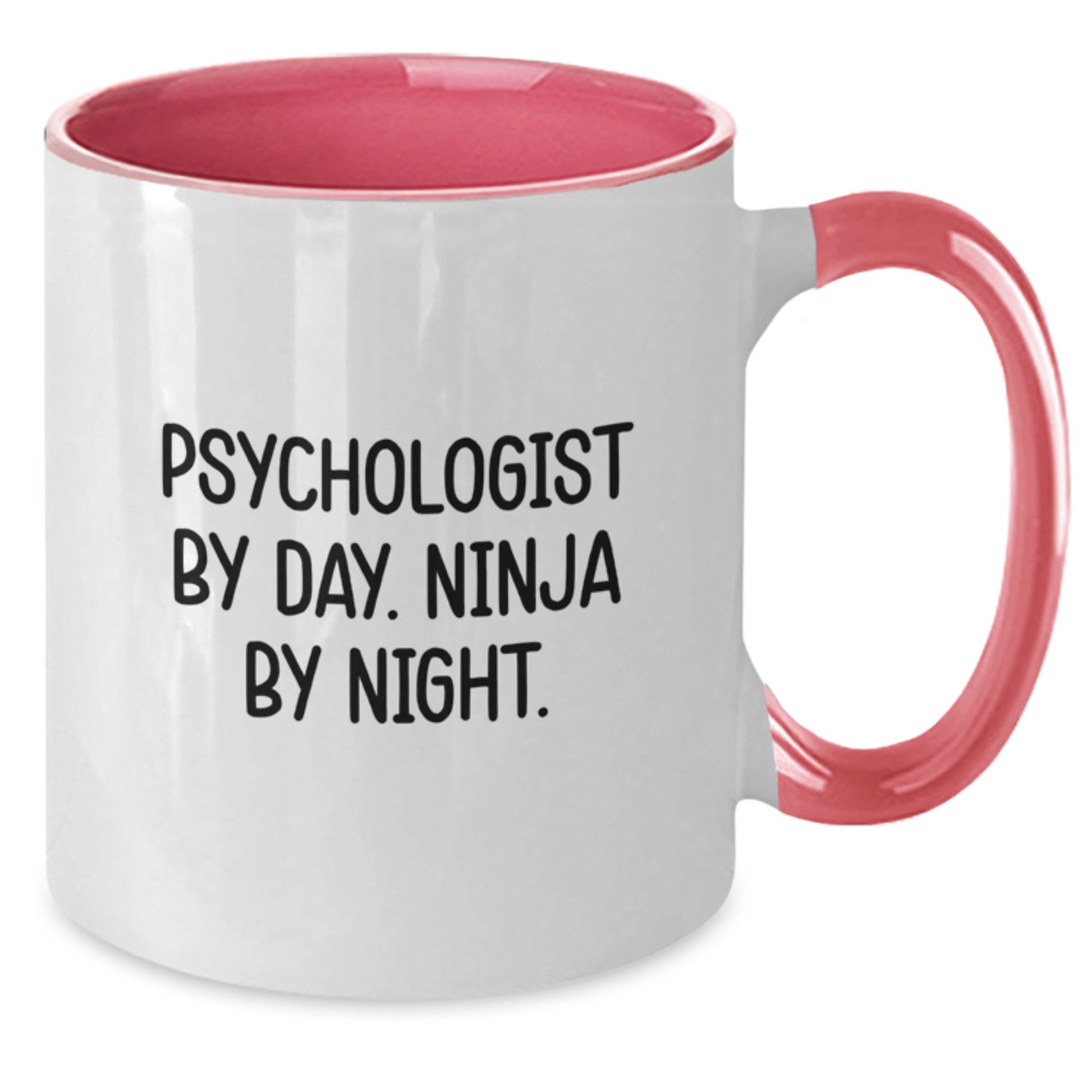 Funny Psychologist Gifts from Men to Friends - Psychologist By Day. Ninja By Night. Two Tone Coffee Mug Christmas Unique - Additional