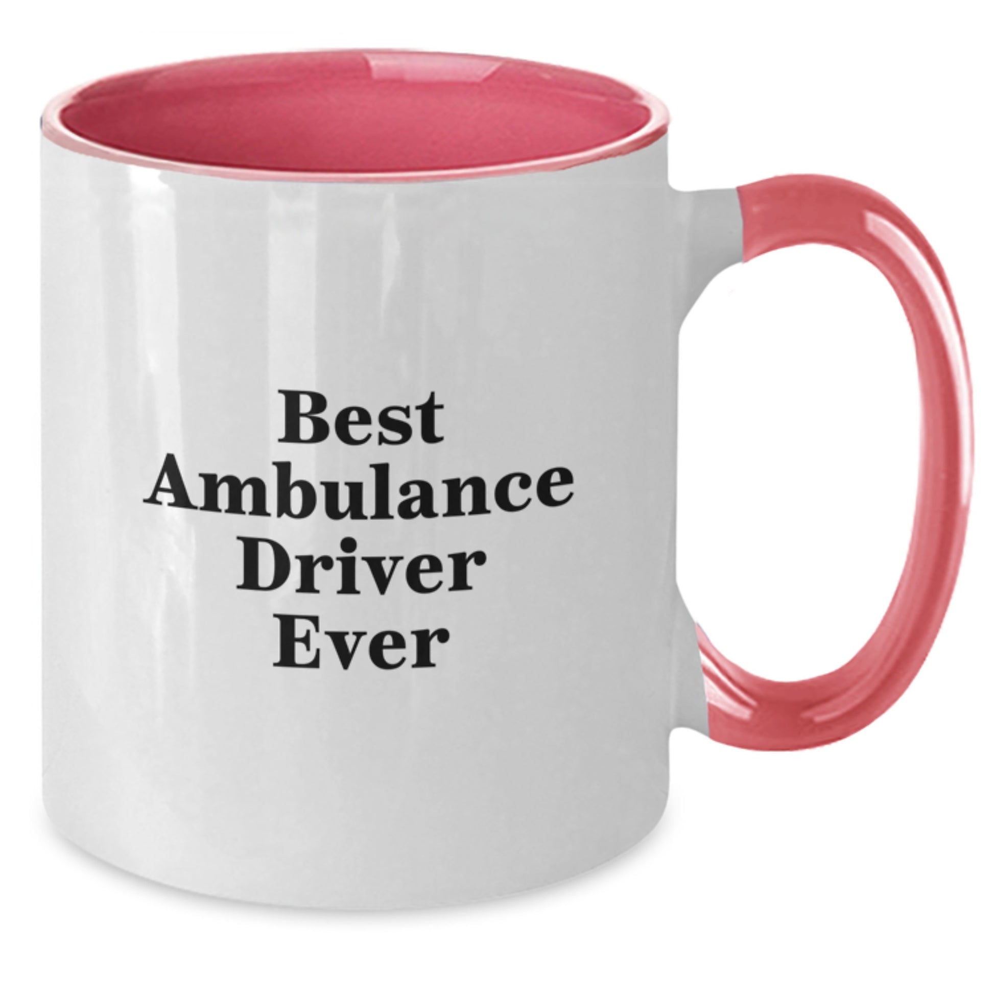Funny Ambulance Driver Gifts for Ambulance Driver - Best Ambulance Driver Ever Two Tone Coffee Mug - Gifts from Friends to Ambulance Driver - Additional