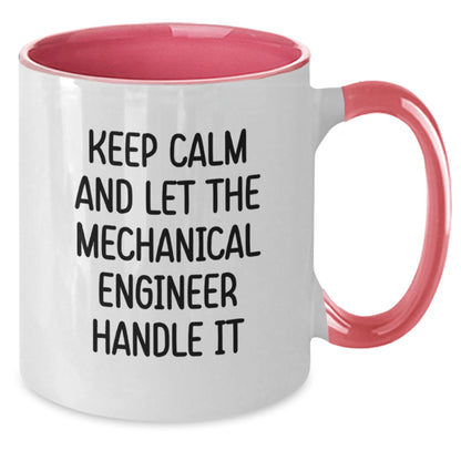 Funny Mechanical Engineer Gifts for Him, Cute Keep Calm Mugs for Men, Christmas Unique Presents from Friends - Additional