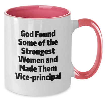 Funny Gift for Vice-principal - Gifts from Friends, Women to Vice-principal, Funny Vice-principal Motivational Mug, Two Tone Coffee Mug, Vice-principal Quote - Additional