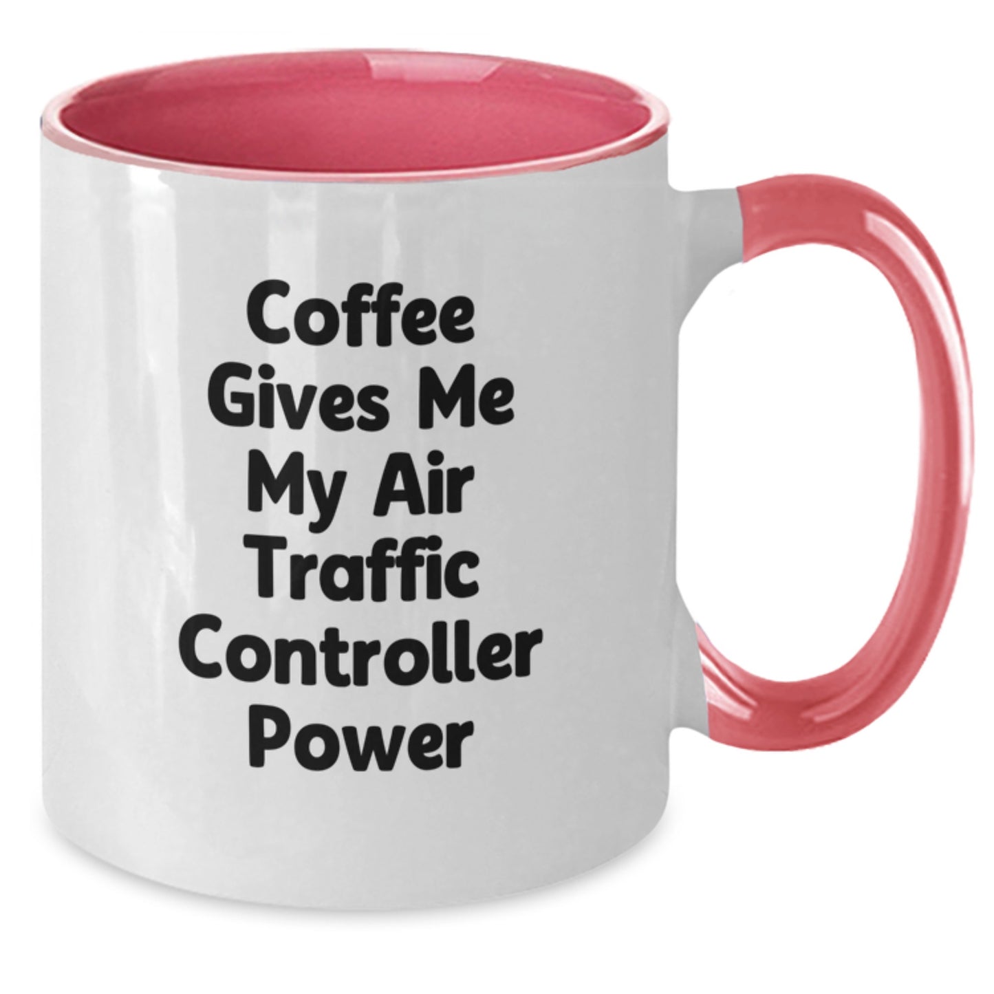 Funny Air Traffic Controller Gifts for Men, Unique Two Tone Coffee Mugs with Coffee Gives Me My Air Traffic Controller Power Quote, Christmas Unique Gifts from Friends, Family, or Coworkers - Additional
