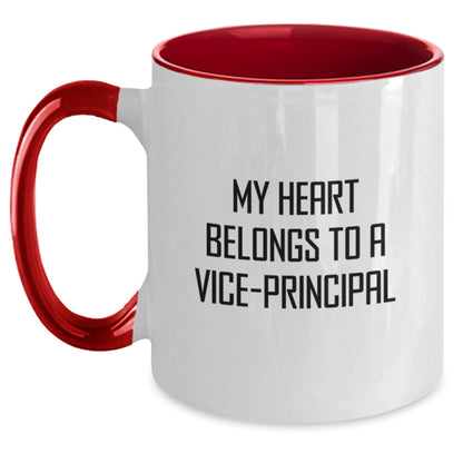 Funny Vice-principal Gifts for Him from Friends, Unique Two Tone Coffee Mugs for Vice-principal Enthusiasts, Christmas Unique Gifts - Main