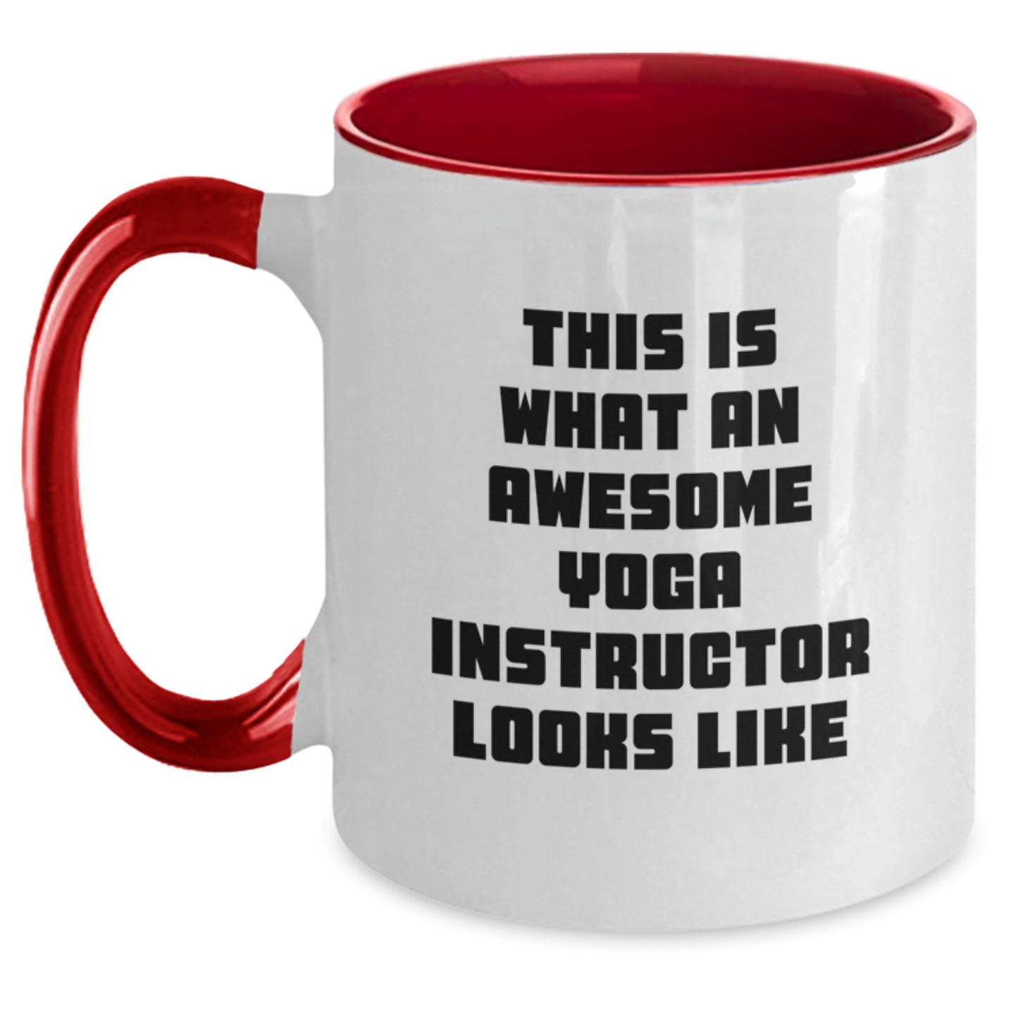 Funny Yoga Instructor Gifts from Friends, Unique Two Tone Coffee Mugs for Yoga Instructor Men, Christmas Unique Gifts - Main