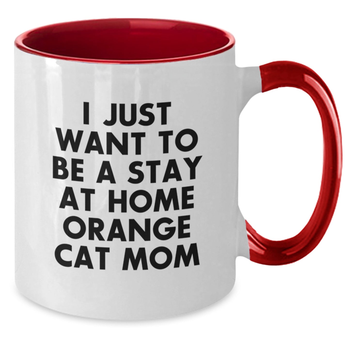 Funny Orange Cat Mom Gifts from Friends, Unique Christmas Unique Gifts for Orange Cat Lovers, Two Tone Coffee Mug - Additional