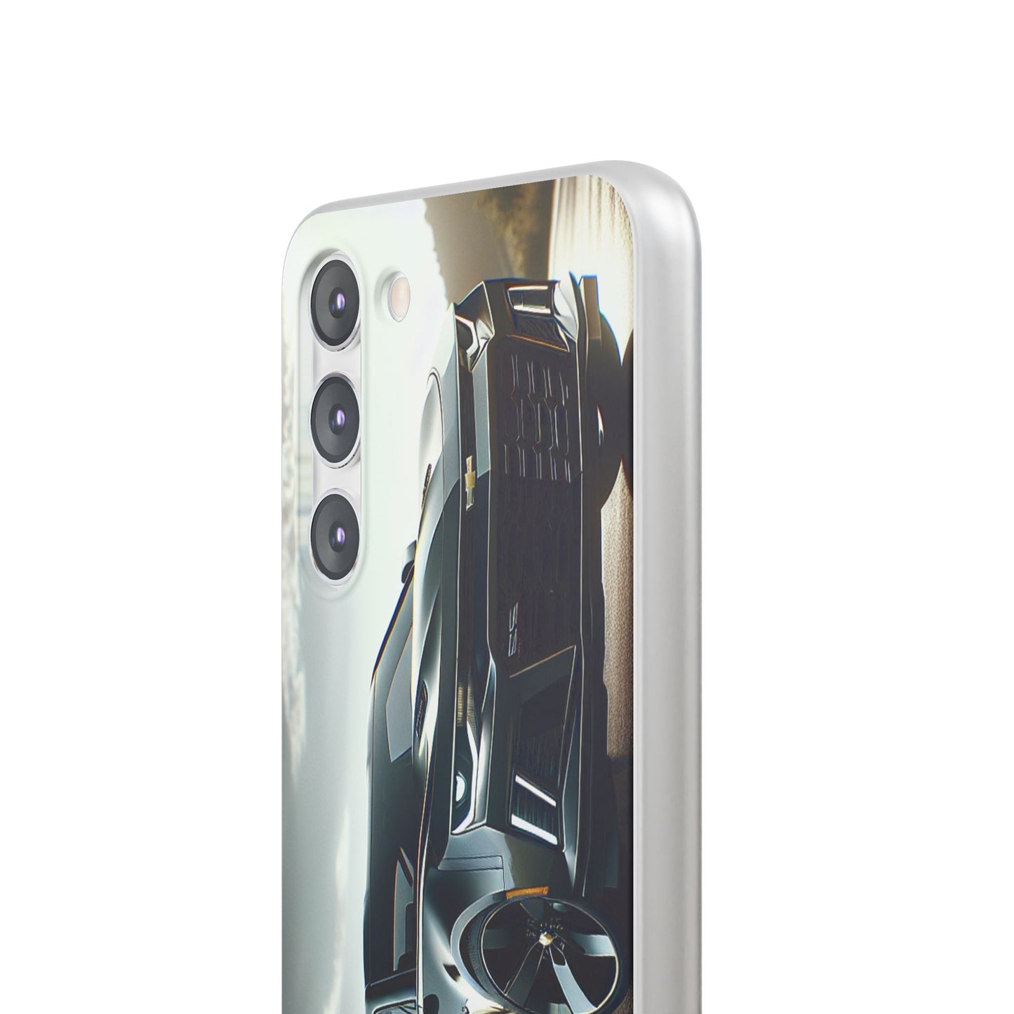 Flexi Phone Case for iPhone & Samsung – 2022 Chevy Camaro SS Car Design Protective Cover