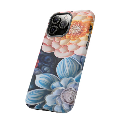 Succulent Phone Case, Echeveria Plant Design - Tough Case, Protective Cover, Cactus Lover Gift, Botanical Phone Accessory