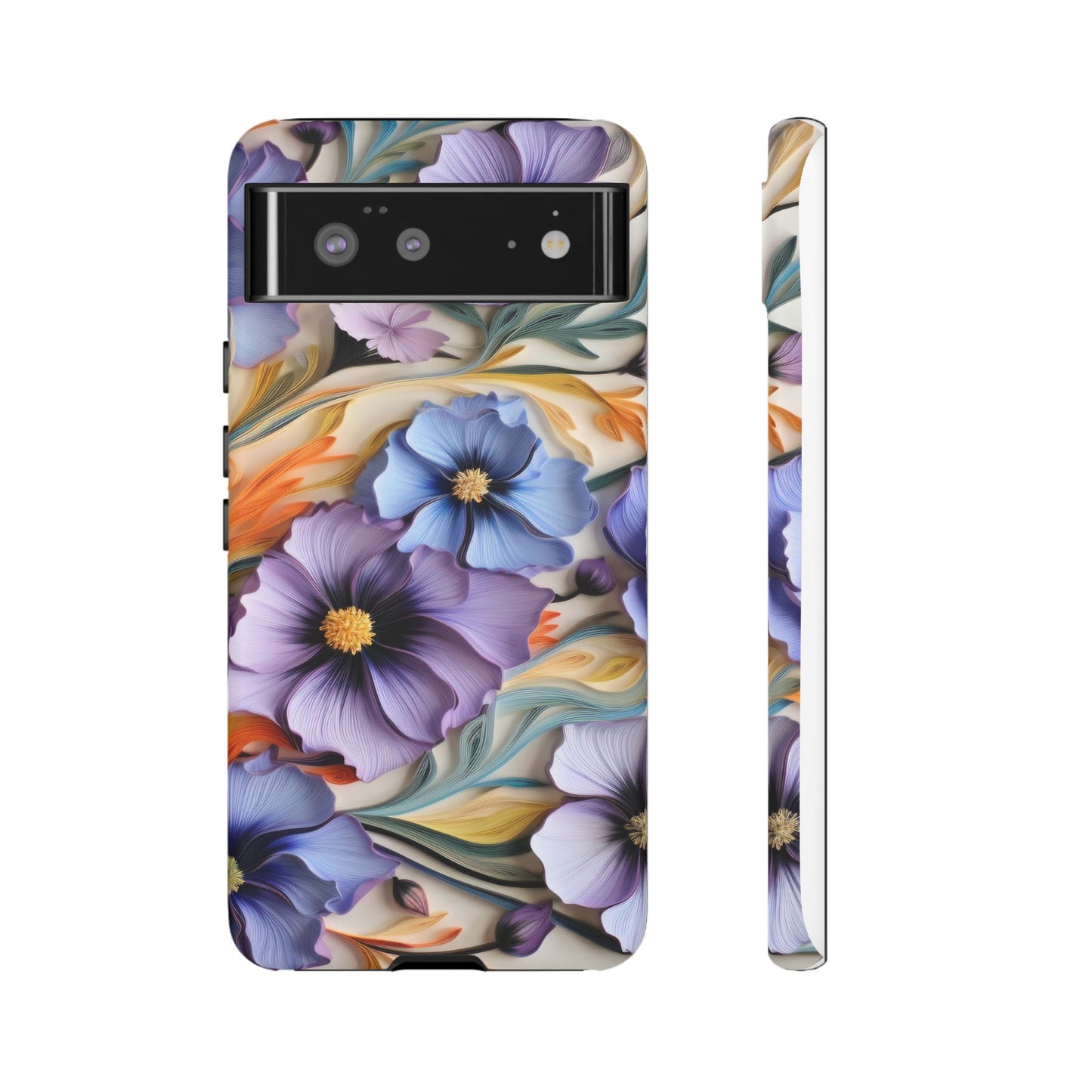 Tough Cases, Cosmos Flower Phone Cover, Floral Phone Case, Protective Phone Shell, Botanical Phone Skin, Flower Pattern