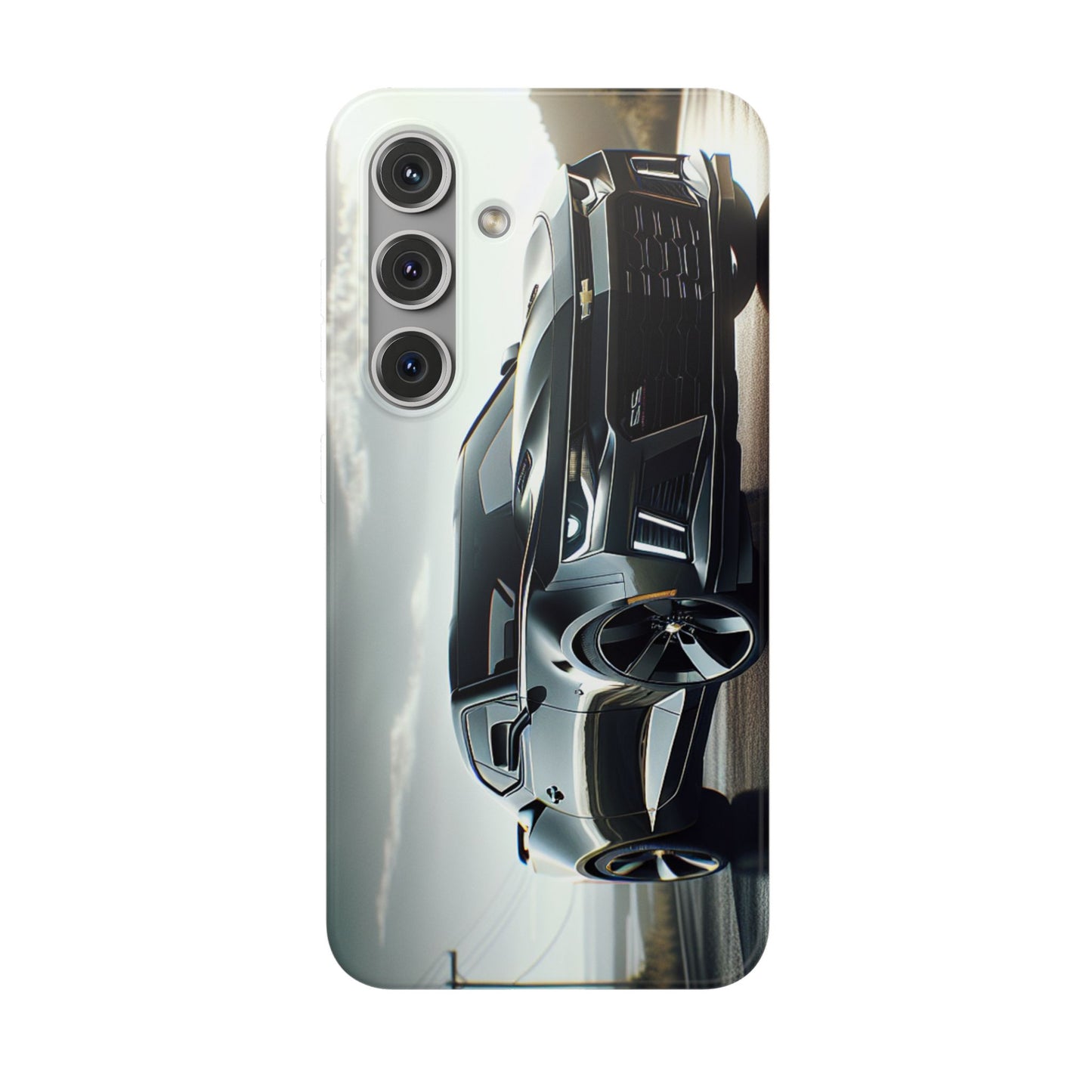 Flexi Phone Case for iPhone & Samsung – 2022 Chevy Camaro SS Car Design Protective Cover