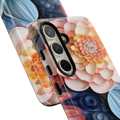 Succulent Phone Case, Echeveria Plant Design - Tough Case, Protective Cover, Cactus Lover Gift, Botanical Phone Accessory