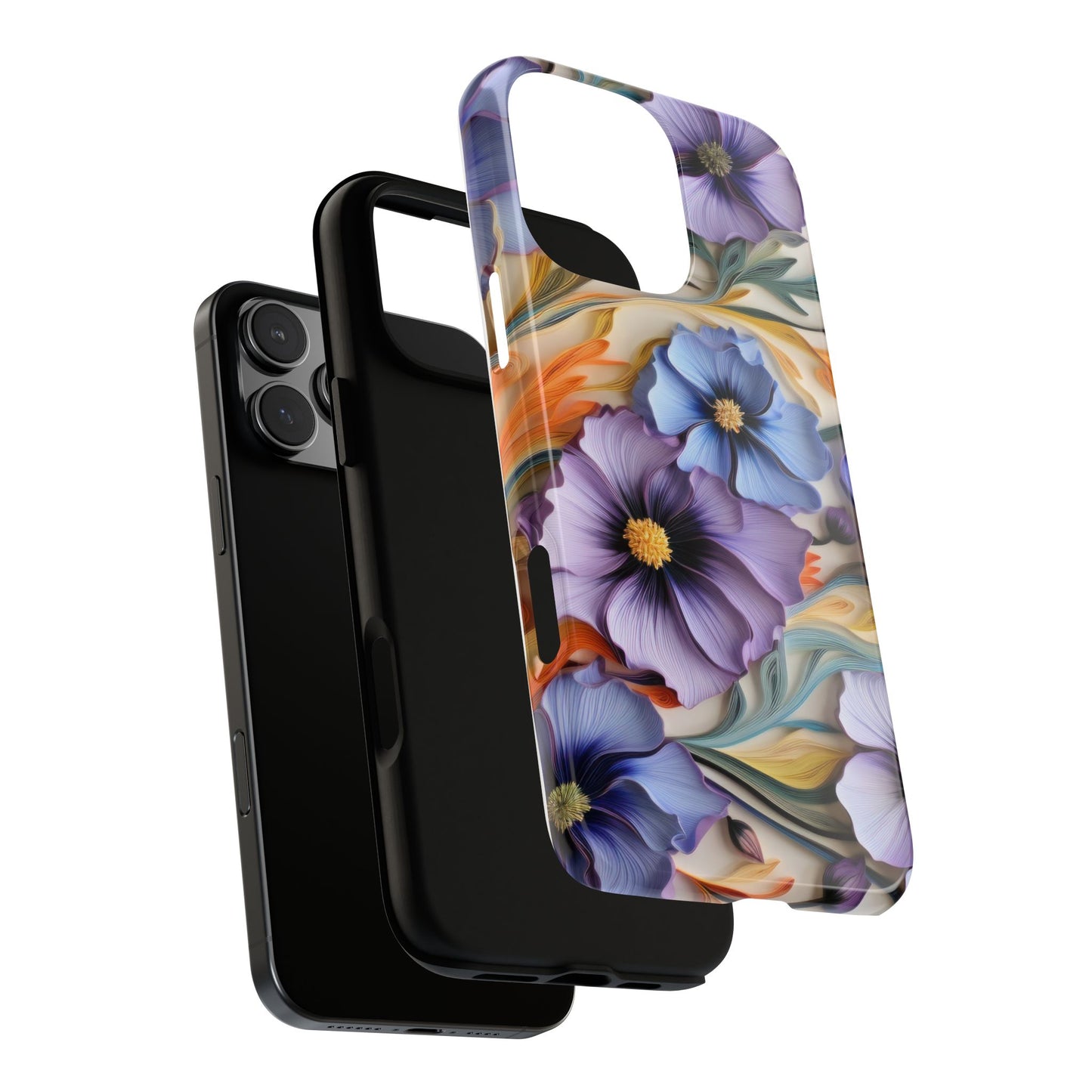 Tough Cases, Cosmos Flower Phone Cover, Floral Phone Case, Protective Phone Shell, Botanical Phone Skin, Flower Pattern