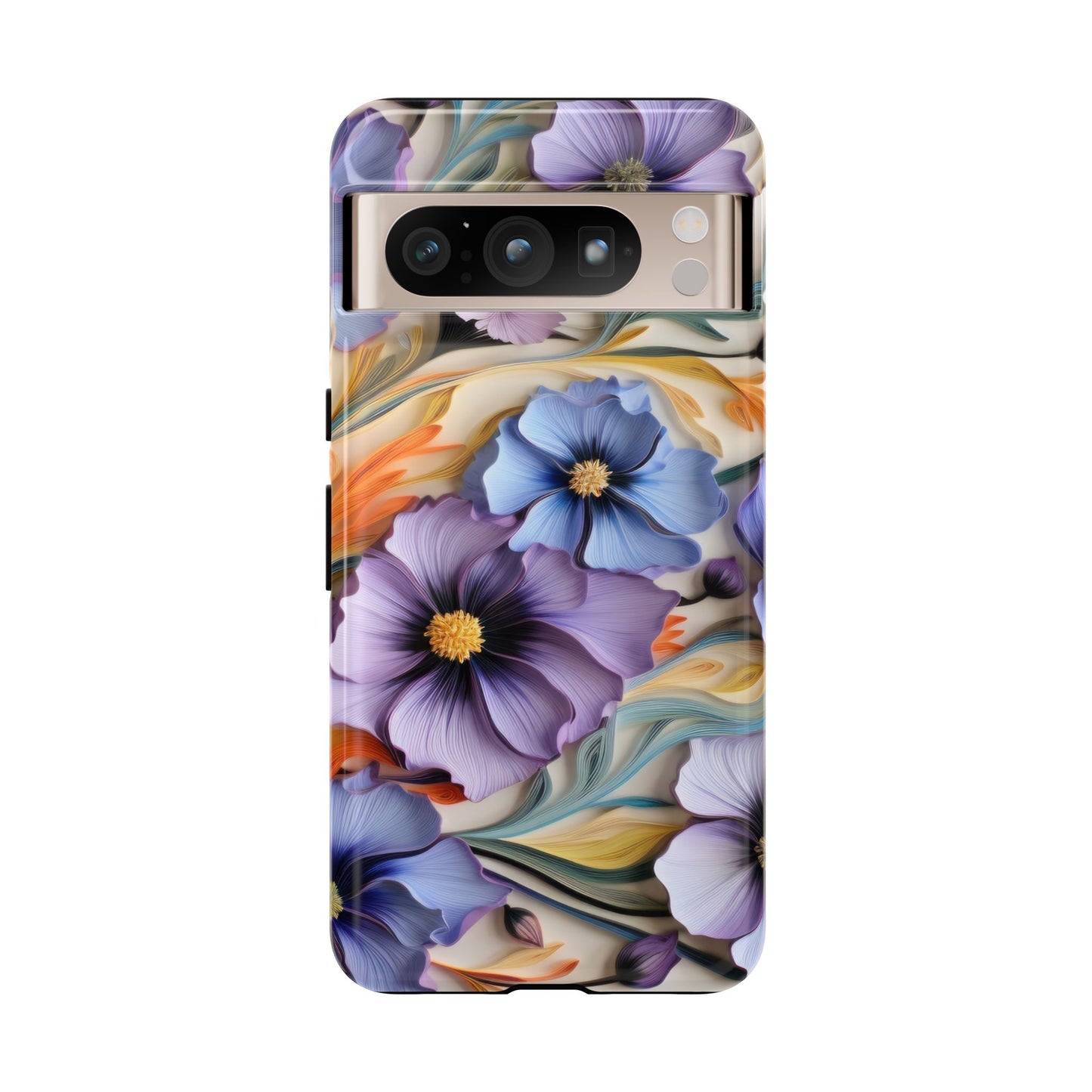 Tough Cases, Cosmos Flower Phone Cover, Floral Phone Case, Protective Phone Shell, Botanical Phone Skin, Flower Pattern