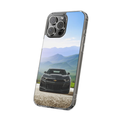 2022 Chevy Camaro SS Clear Phone Case - Ideal for Car Lovers, Outdoor Adventure, Unique Gift for Birthdays, Christmas, Stylish Accessory, Flexi Phone Case for iPhone & Samsung