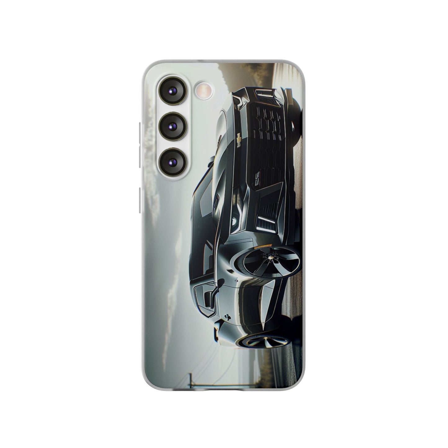 Flexi Phone Case for iPhone & Samsung – 2022 Chevy Camaro SS Car Design Protective Cover
