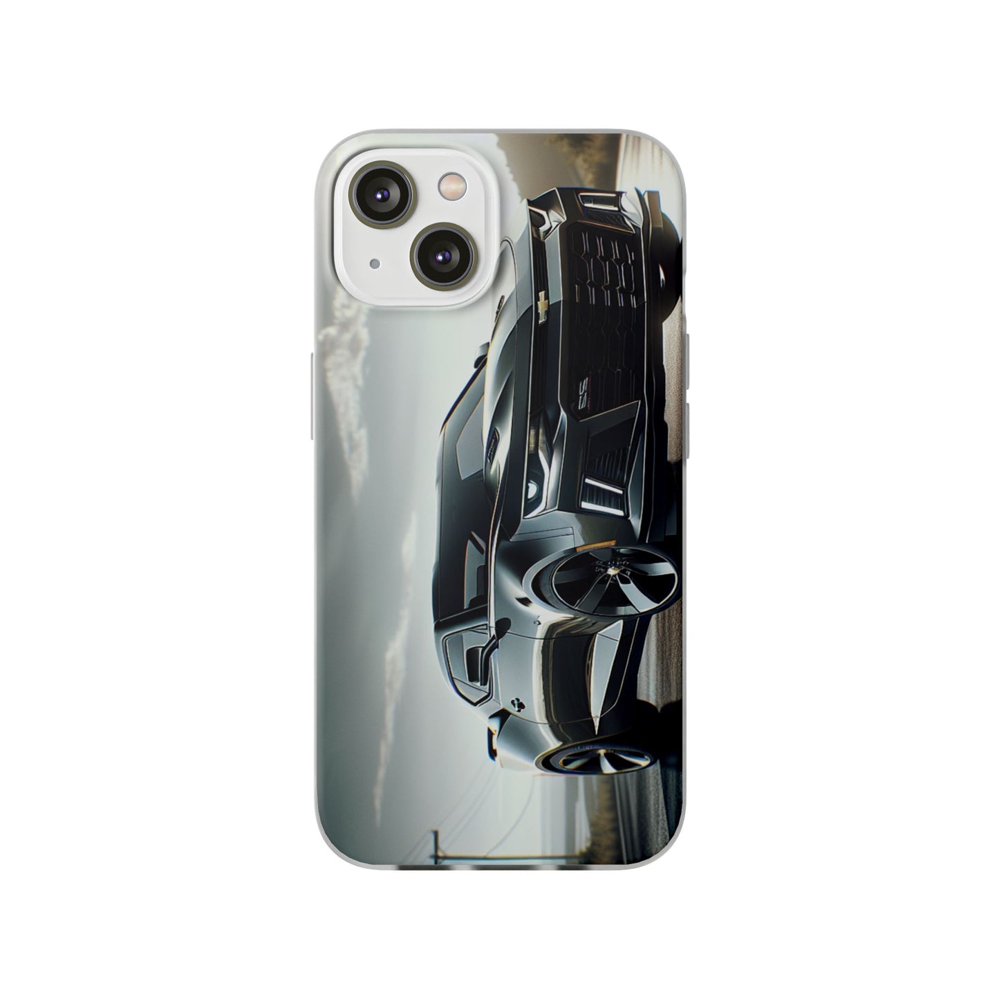 Flexi Phone Case for iPhone & Samsung – 2022 Chevy Camaro SS Car Design Protective Cover
