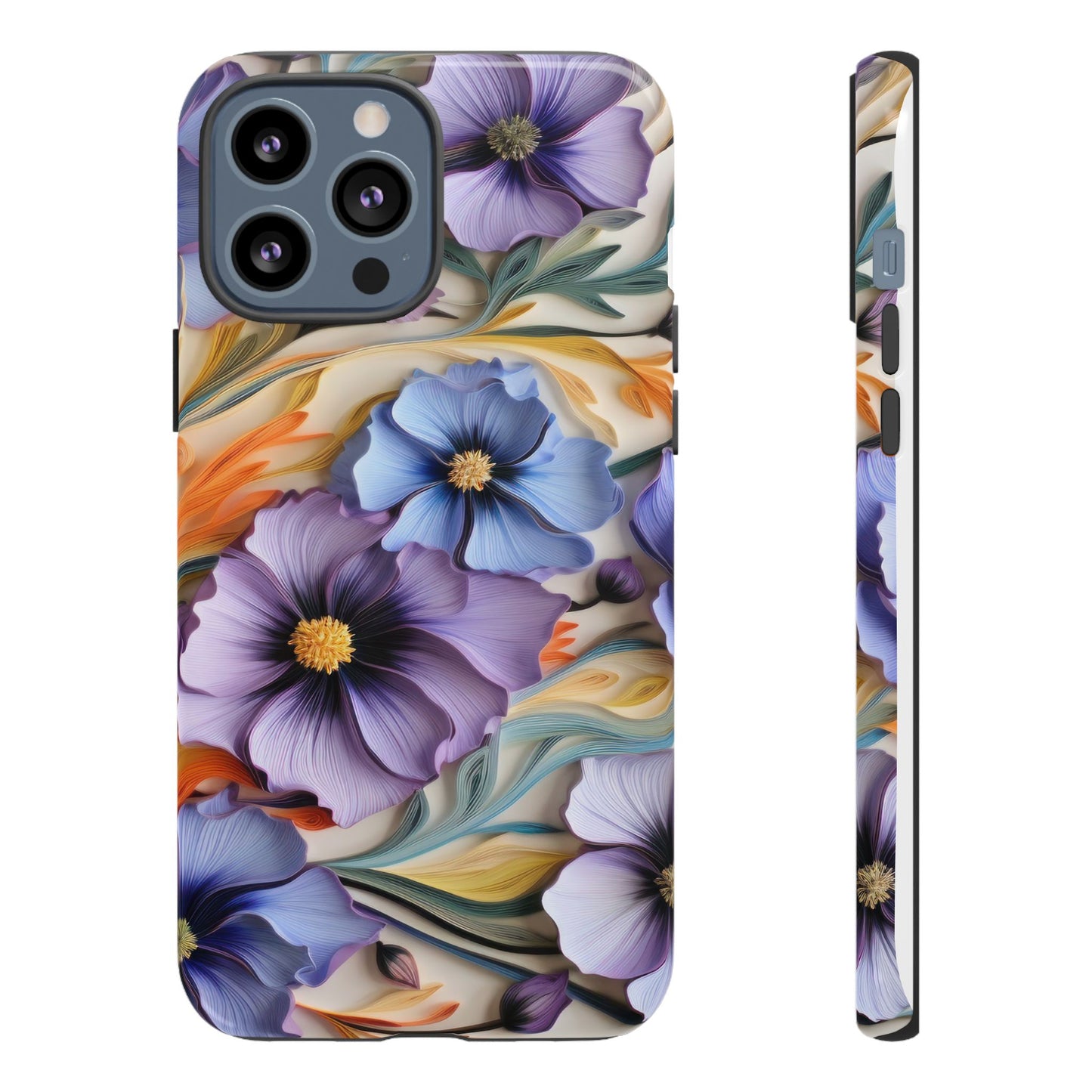 Tough Cases, Cosmos Flower Phone Cover, Floral Phone Case, Protective Phone Shell, Botanical Phone Skin, Flower Pattern