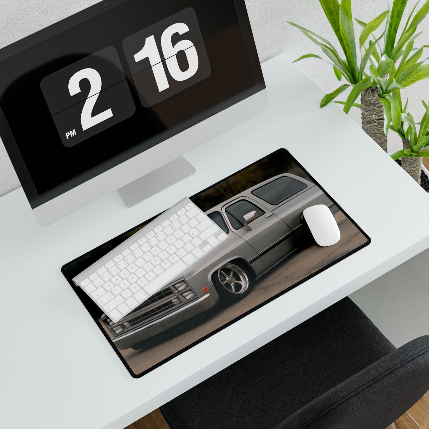 Lowered 1986 Chevy Blazer Desk Mat – Custom Truck Design Mouse Pad for Chevy Enthusiasts