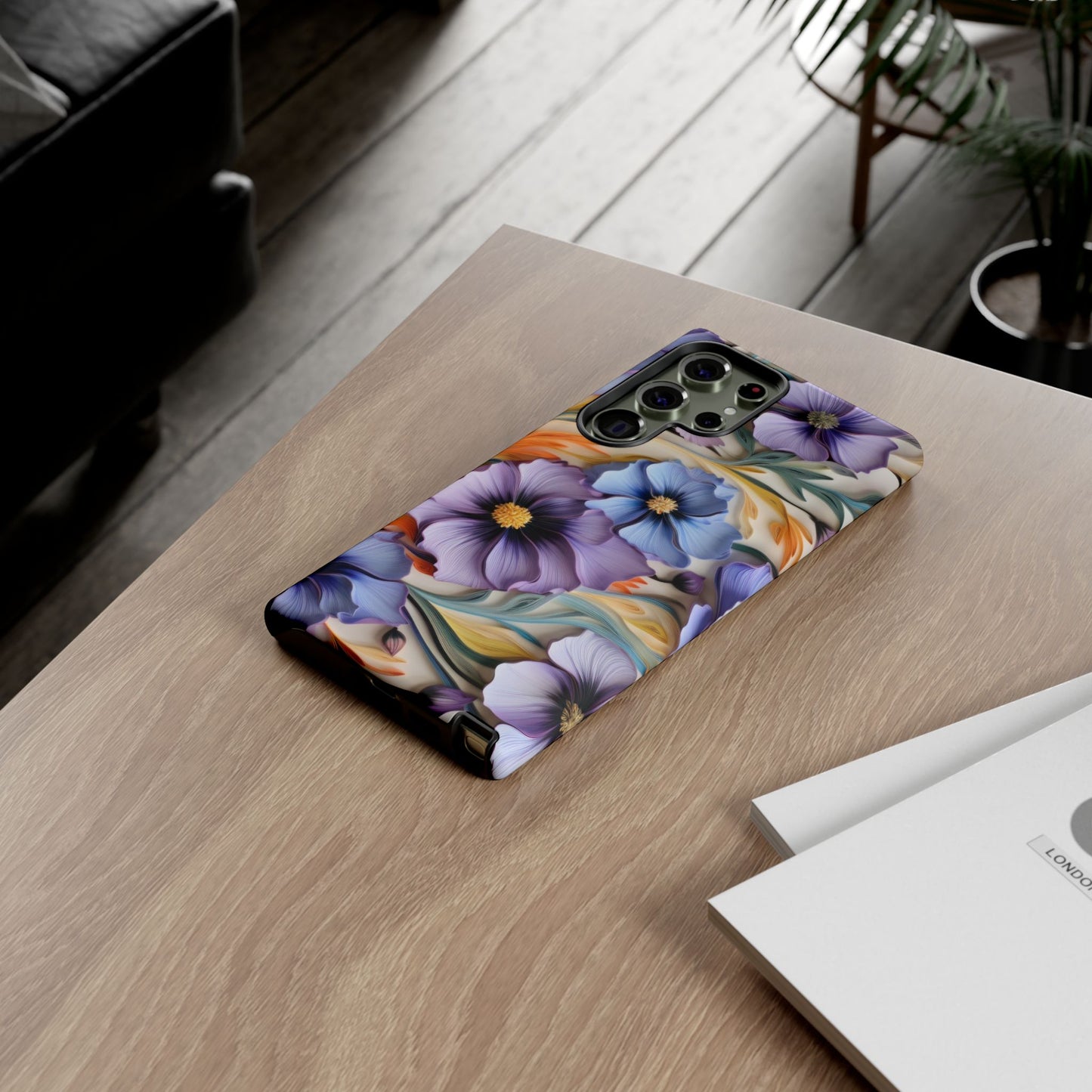 Tough Cases, Cosmos Flower Phone Cover, Floral Phone Case, Protective Phone Shell, Botanical Phone Skin, Flower Pattern