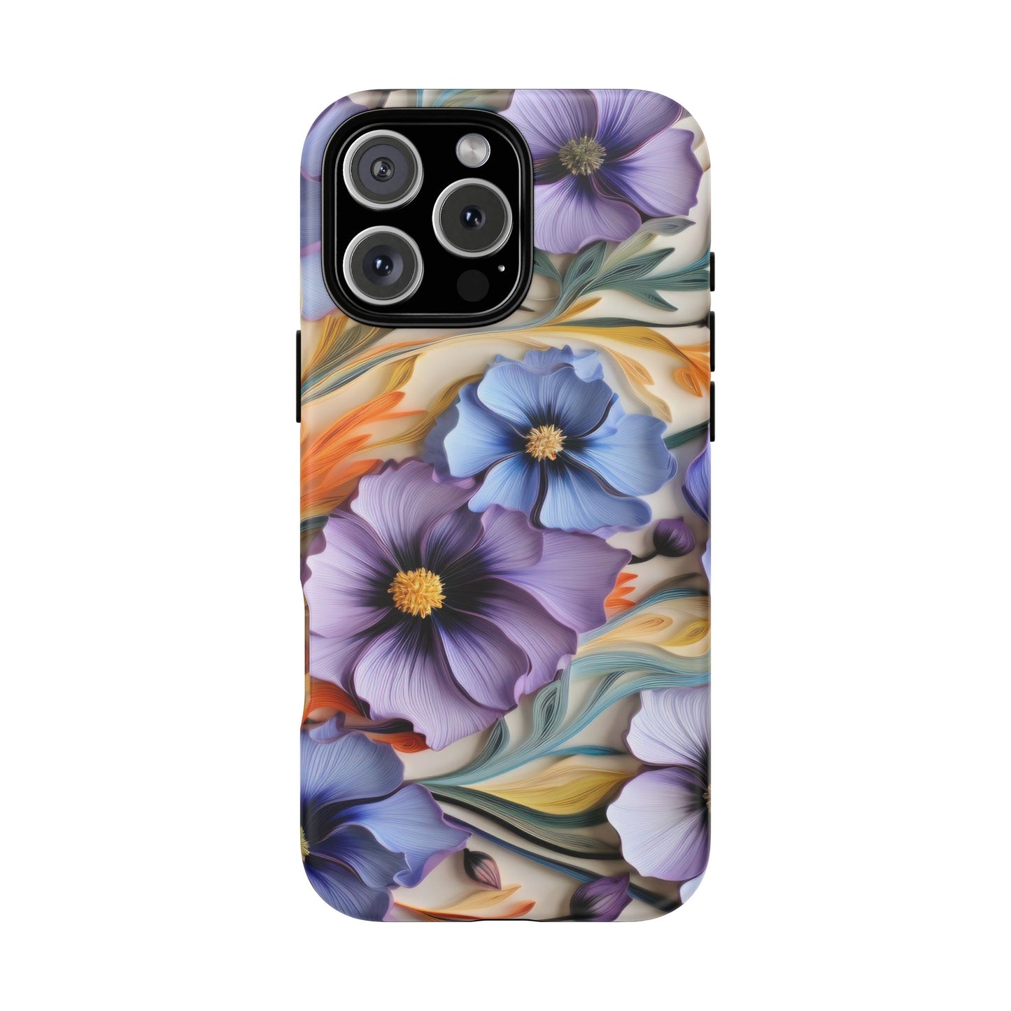 Tough Cases, Cosmos Flower Phone Cover, Floral Phone Case, Protective Phone Shell, Botanical Phone Skin, Flower Pattern
