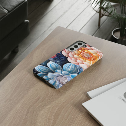 Succulent Phone Case, Echeveria Plant Design - Tough Case, Protective Cover, Cactus Lover Gift, Botanical Phone Accessory