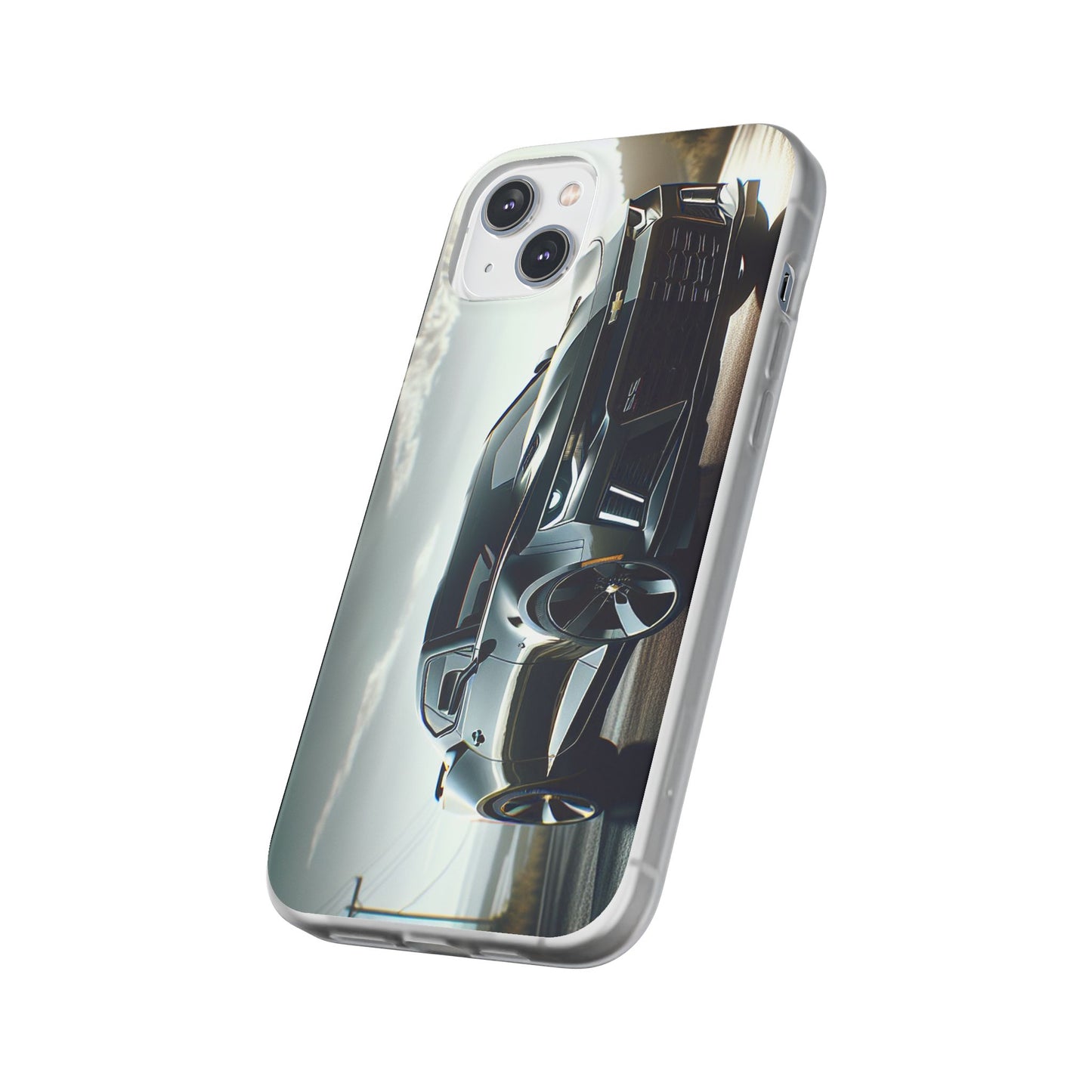 Flexi Phone Case for iPhone & Samsung – 2022 Chevy Camaro SS Car Design Protective Cover