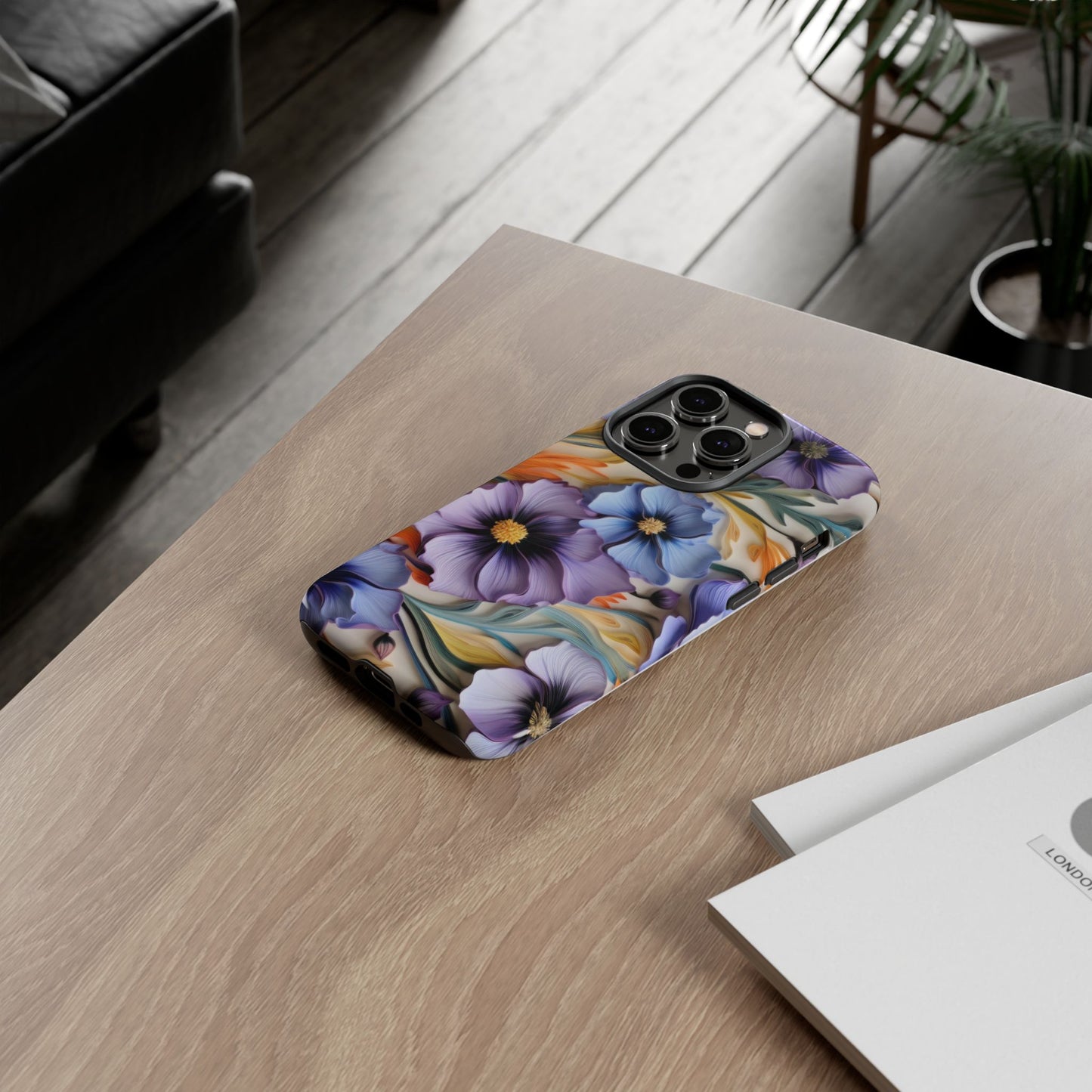 Tough Cases, Cosmos Flower Phone Cover, Floral Phone Case, Protective Phone Shell, Botanical Phone Skin, Flower Pattern