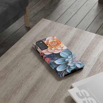 Succulent Phone Case, Echeveria Plant Design - Tough Case, Protective Cover, Cactus Lover Gift, Botanical Phone Accessory