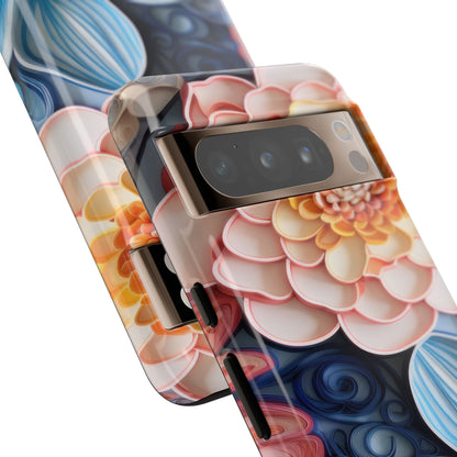 Succulent Phone Case, Echeveria Plant Design - Tough Case, Protective Cover, Cactus Lover Gift, Botanical Phone Accessory