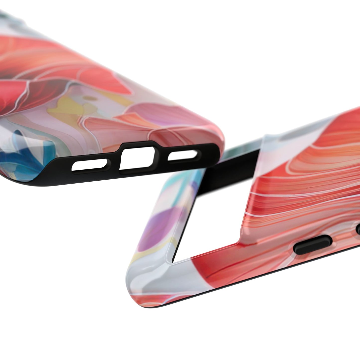 Purple Lily Tough Phone Case – Durable Floral Protective Cover for iPhone & Android