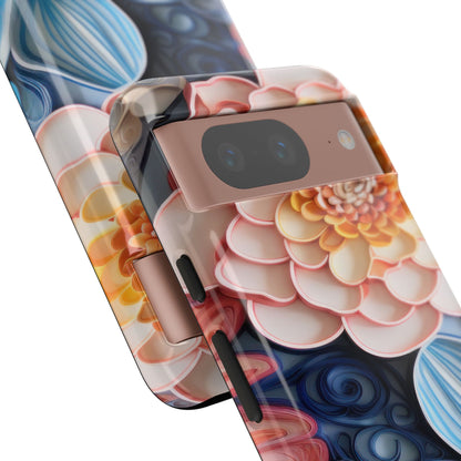 Succulent Phone Case, Echeveria Plant Design - Tough Case, Protective Cover, Cactus Lover Gift, Botanical Phone Accessory