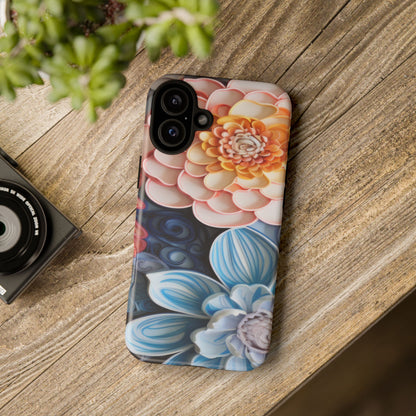 Succulent Phone Case, Echeveria Plant Design - Tough Case, Protective Cover, Cactus Lover Gift, Botanical Phone Accessory
