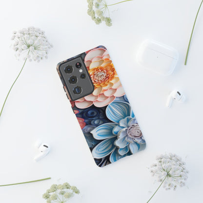 Succulent Phone Case, Echeveria Plant Design - Tough Case, Protective Cover, Cactus Lover Gift, Botanical Phone Accessory